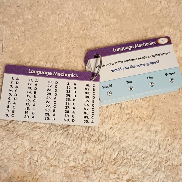 EUC ~ Lakeshore Language Test Prep Rings ~ Grade 1 - Picture 11 of 16